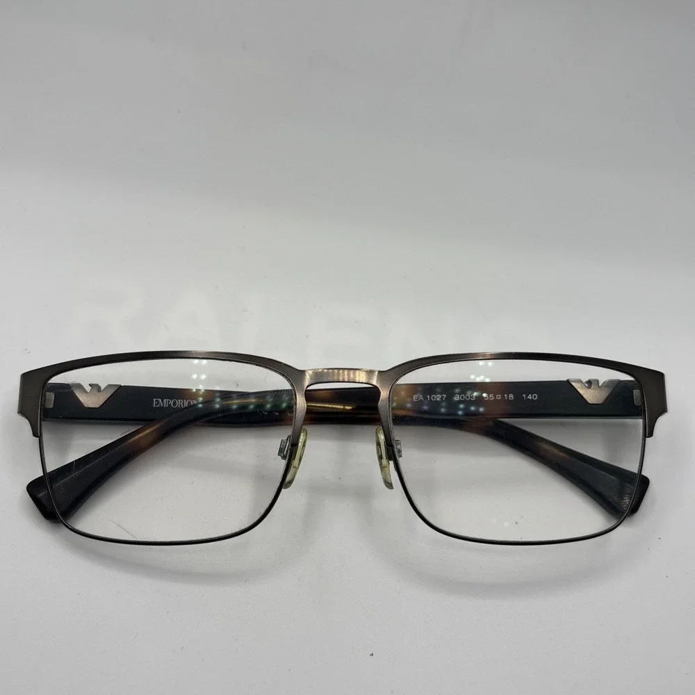 EMPORIO ARMANI EA 1027 3003 GUNMETAL TORTOISE AUTHENTIC EYEGLASSES 55-18-140 047